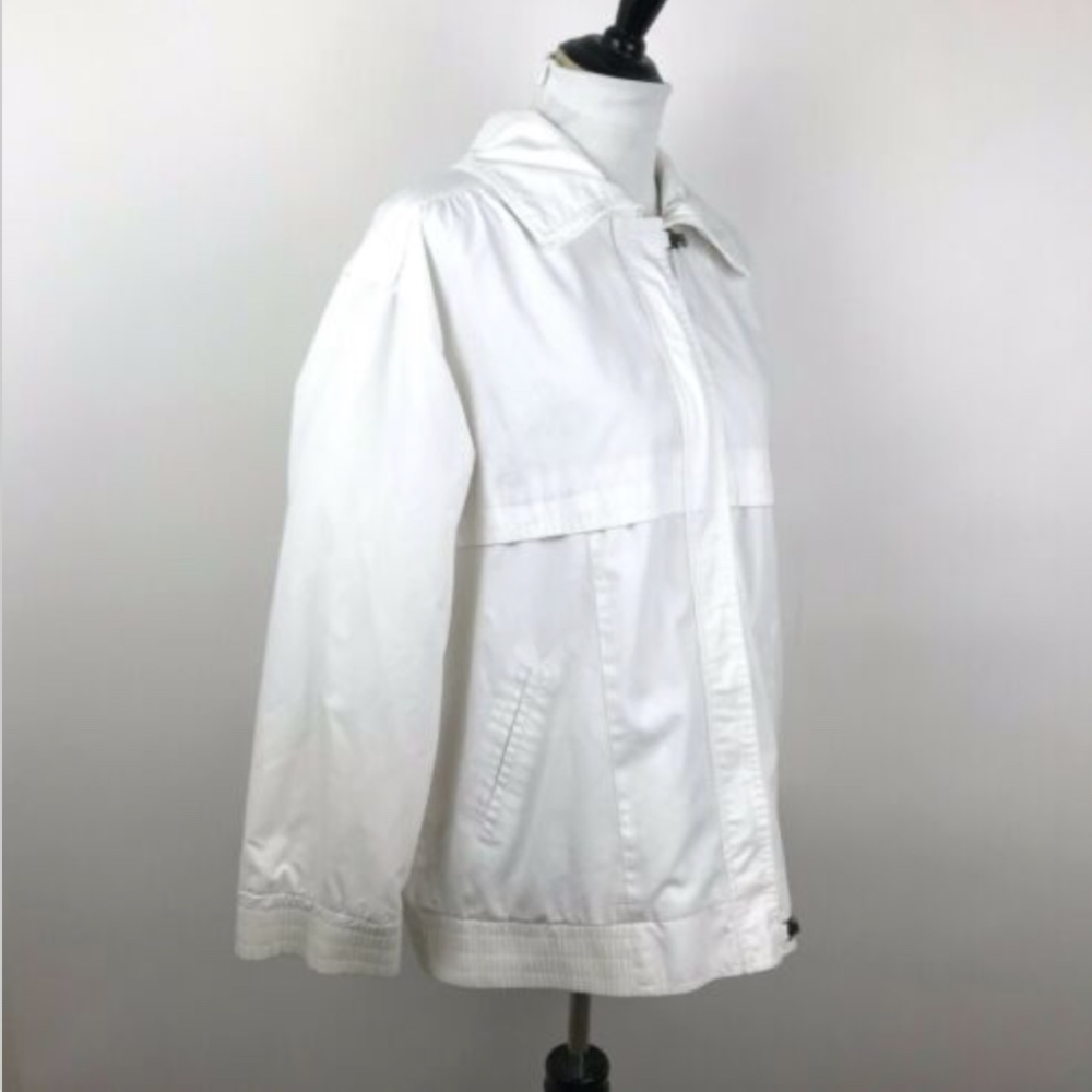 Fleet Street White Full Zip Long Sleeve Jacket